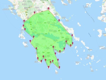 Η απεικόνιση της καταστροφής από τις πυρκαγιές στην Αυστραλία, πάνω στον χάρτη της Ελλάδας