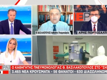 Βασιλακόπουλος: Δεν βλέπω 4ο κύμα - Να ανοίξουν καφέ, εστιατόρια