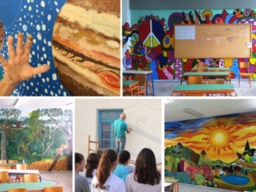 Καβάλα: Με πινέλα και χρώματα μεταμορφώνει ζωγραφικά κάθε επιφάνεια