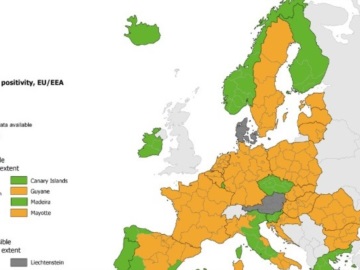 ΕCDC: «Πράσινη» για δεύτερη εβδομάδα η Ελλάδα στον δείκτη θετικότητας - Στο «βαθύ πράσινο» όσον αφορά τον αριθμό των τεστ
