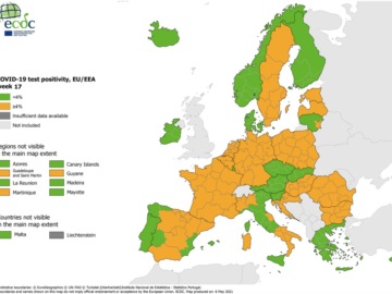  ECDC: Καλύτερη η επιδημιολογική κατάσταση στην Ελλάδα – Σταθερά στο πράσινο ο δείκτης θετικότητας