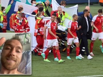 EURO 2020 - Έρικσεν από το νοσοκομείο:  «Είμαι καλά, σας ευχαριστώ όλους»