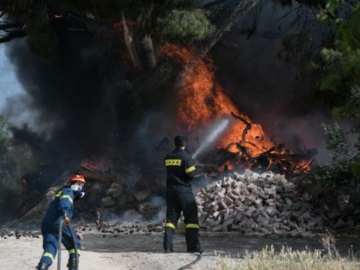  Συναγερμός μετά από μεγάλη φωτιά στη Δροσιά Αχαΐας – Εκκενώνεται οικισμός