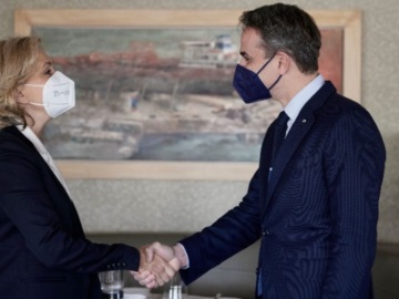 Ο πρωθυπουργός συναντήθηκε με την υποψήφια των Ρεπουμπλικανών για το αξίωμα του Προέδρου της Γαλλικής Δημοκρατίας, Βαλερί Πεκρές