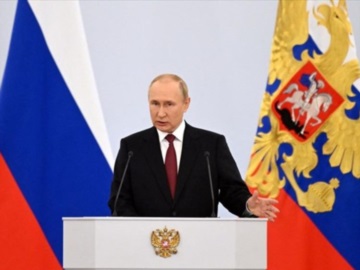 Ολόκληρη η ομιλία του Πούτιν κατά την τελετή υπογραφής των συμφωνιών προσάρτησης περιοχών της Ουκρανίας