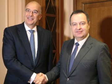 Συνάντηση Ν. Δένδια με τον υπουργό Εξωτερικών της Σερβίας