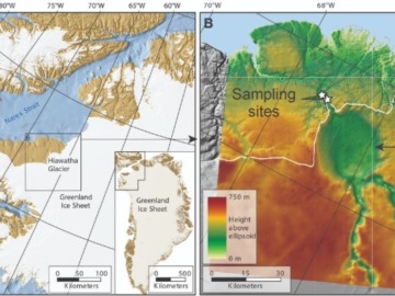 Κρατήρας 31 χλμ. κάτω από τους πάγους της Γροιλανδίας από πτώση μετεωρίτη πριν από 58 εκατ. χρόνια
