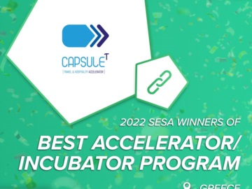 ΞΕΕ: O CapsuleT νικητής στα South Europe Startup Awards 2022 - Βραβεύτηκε ως το καλύτερο πρόγραμμα επιτάχυνσης στη Νότια Ευρώπη!