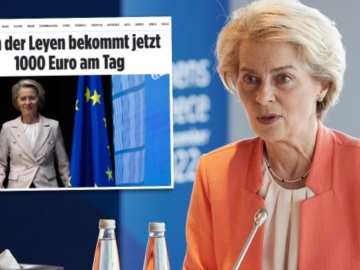 Ούρσουλα φον ντερ Λάιεν: “Μεροκάματο” 1.000 ευρώ χωρίς τα επιδόματα ταξιδιών ο μισθός της επικεφαλής της Ευρωπαϊκής Επιτροπής 