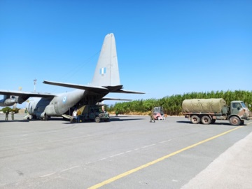 Στις 9:30 φεύγει το C-130 με την ανθρωπιστική βοήθεια για τη Γάζα