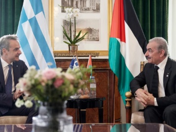 Μητσοτάκης στον Παλαιστίνιο πρωθυπουργό: Ετοιμότητα της Ελλάδας να συνδράμει με ανθρωπιστική βοήθεια