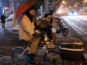 Νέα ρεκόρ χαμηλών θερμοκρασιών από το κύμα ψύχους στην Κίνα