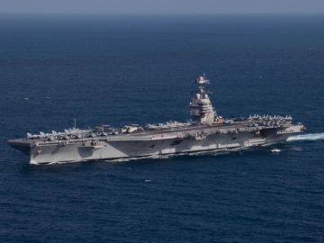 Χανιά: Στη Σούδα το Αμερικανικό αεροπλανοφόρο «USS Gerald Ford»