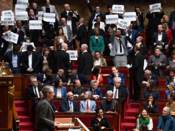 Γαλλία: Η οργή των δρόμων μεταφέρθηκε στη Βουλή - Δύο προτάσεις μομφής κατά του Μακρόν για τη σύνταξη στα 64