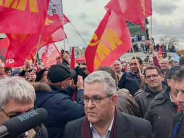 Ο Δ. Κουτσούμπας στη μεγάλη απεργιακή συγκέντρωση στο Παρίσι: Κοινός ο αγώνας των εργαζόμενων σε Γαλλία και Ελλάδα