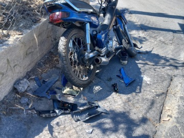 Αίγινα: Σοβαρό  τροχαίο ατύχημα στην οδό Καποδιστρίου.