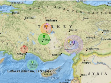 Σεισμός 4,8 Ρίχτερ στο Ικόνιο της Τουρκίας