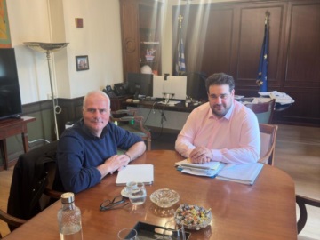 Αίγινα:Συνάντηση εργασίας του Δημάρχου Αίγινας, Γιάννη Ζορμπά, με τον Υφυπουργό Εσωτερικών Θοδωρή Λιβάνιο