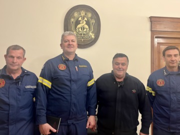 Πόρος: Συνάντηση Δημάρχου Πόρου, Γ. Κουτουζή με εκπροσώπους της Πυροσβεστικής Υπηρεσίας